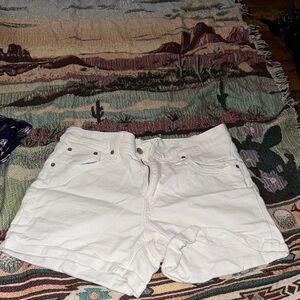 Levi's Classic White Jean Shorts